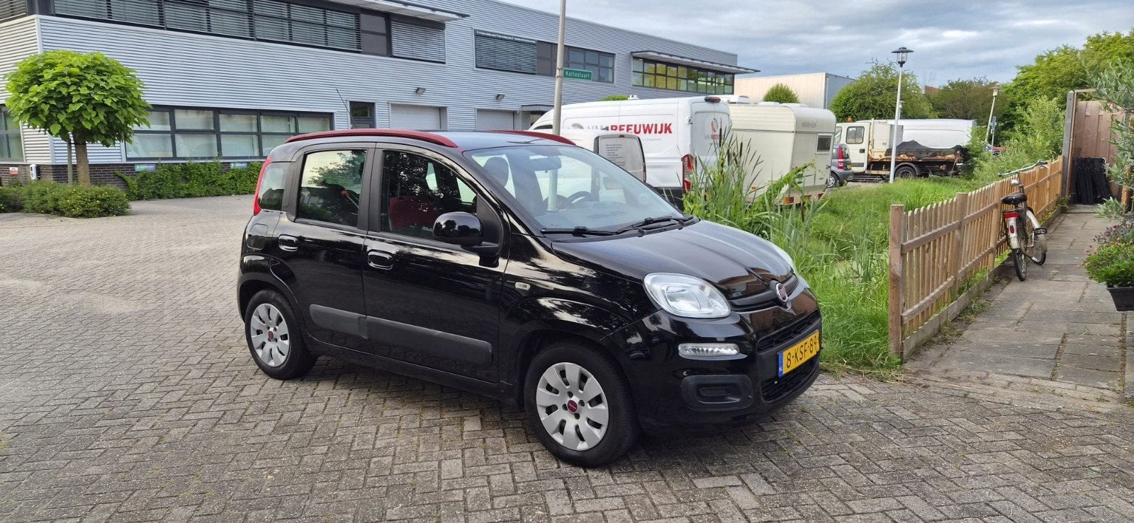 Nette Fiat Panda 0.9 Twinair 48KW 2013 Zwart, Euro 5, Stof, Panda, Zwart