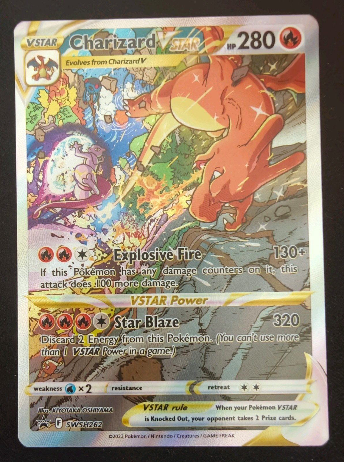 Charizard Vstar (SWSH262), excellent+, Ophalen, Zo goed als nieuw