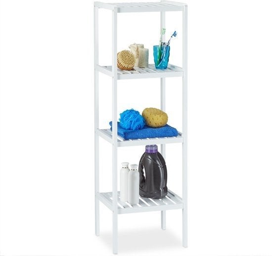 Badkamer rek wit, Huis en Inrichting, Ophalen, (Half)hoge kast, 50 tot 100 cm, Zo goed als nieuw