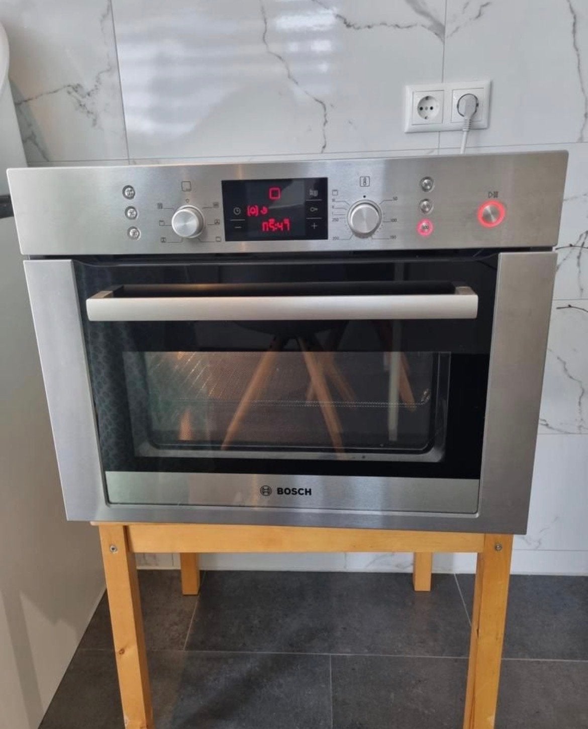 Luxe Bosch Inbouw Combi-oven met magnetron, Ophalen, 45 tot 50 cm, 60 cm of meer, Bosch