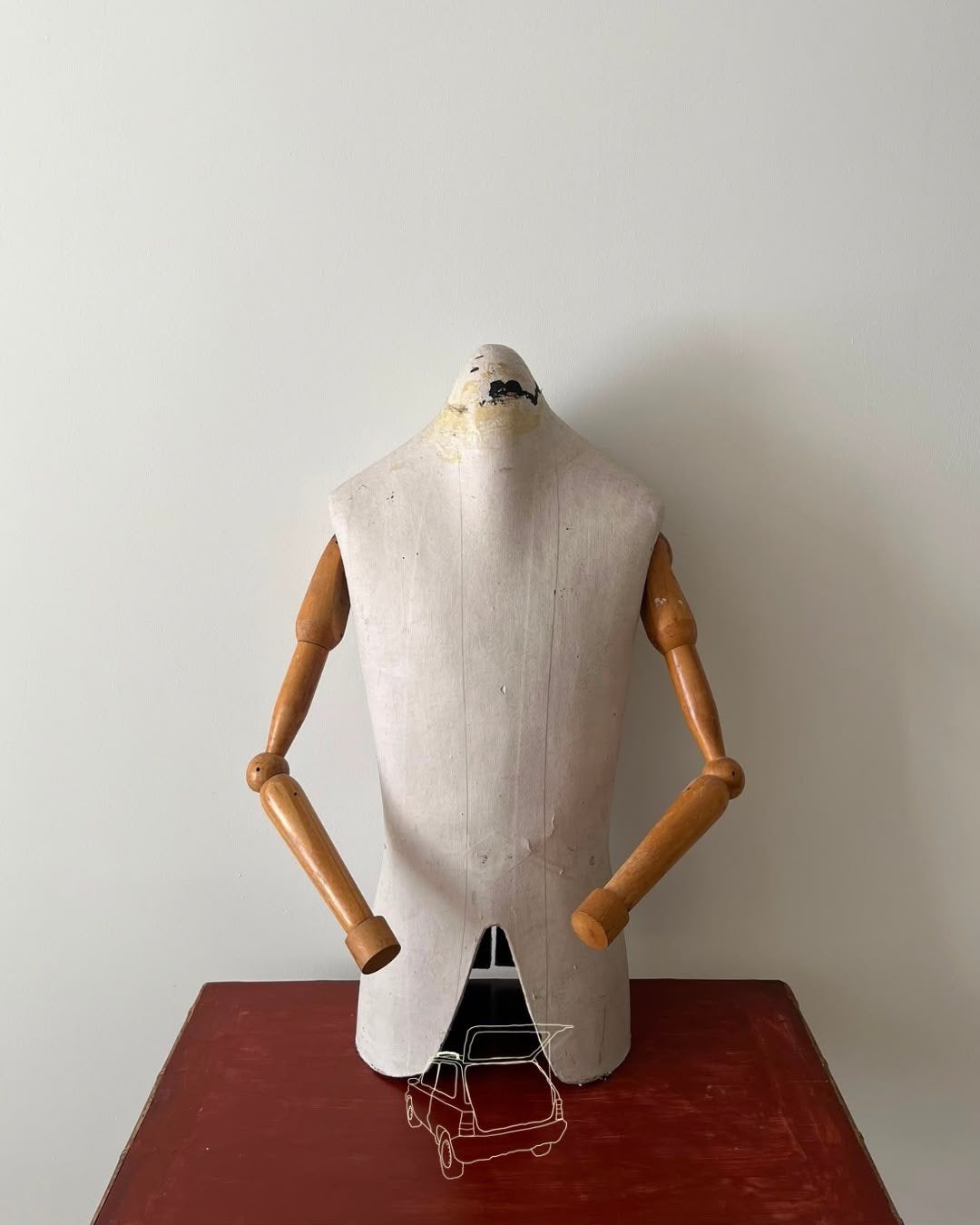 Vintage paspop | Mannequin | Papier maché, Ophalen of Verzenden