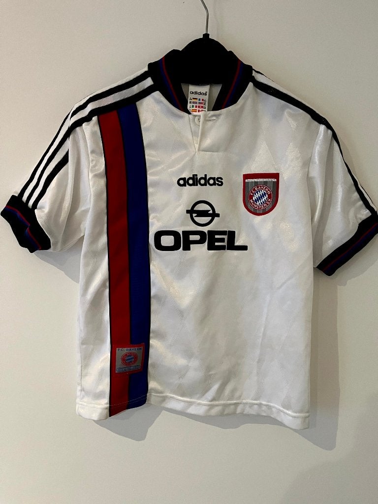 Bayern Munich 1996 1997 Away Shirt Adidas Size 140 cm Kids, Verzenden, Zo goed als nieuw, Buitenlandse clubs, Shirt