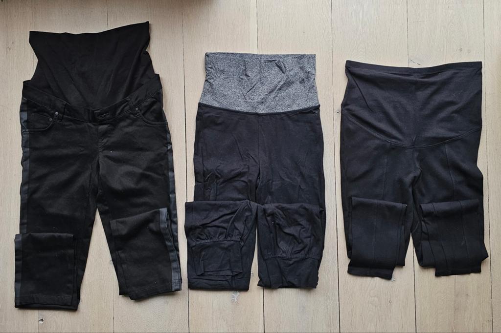 Zwangerschapsbroeken maat S (Noppies & H&M), Kleding | Dames, Positiekleding, Zwart, Ophalen of Verzenden, Noppies, H&M, Maat 36 (S)
