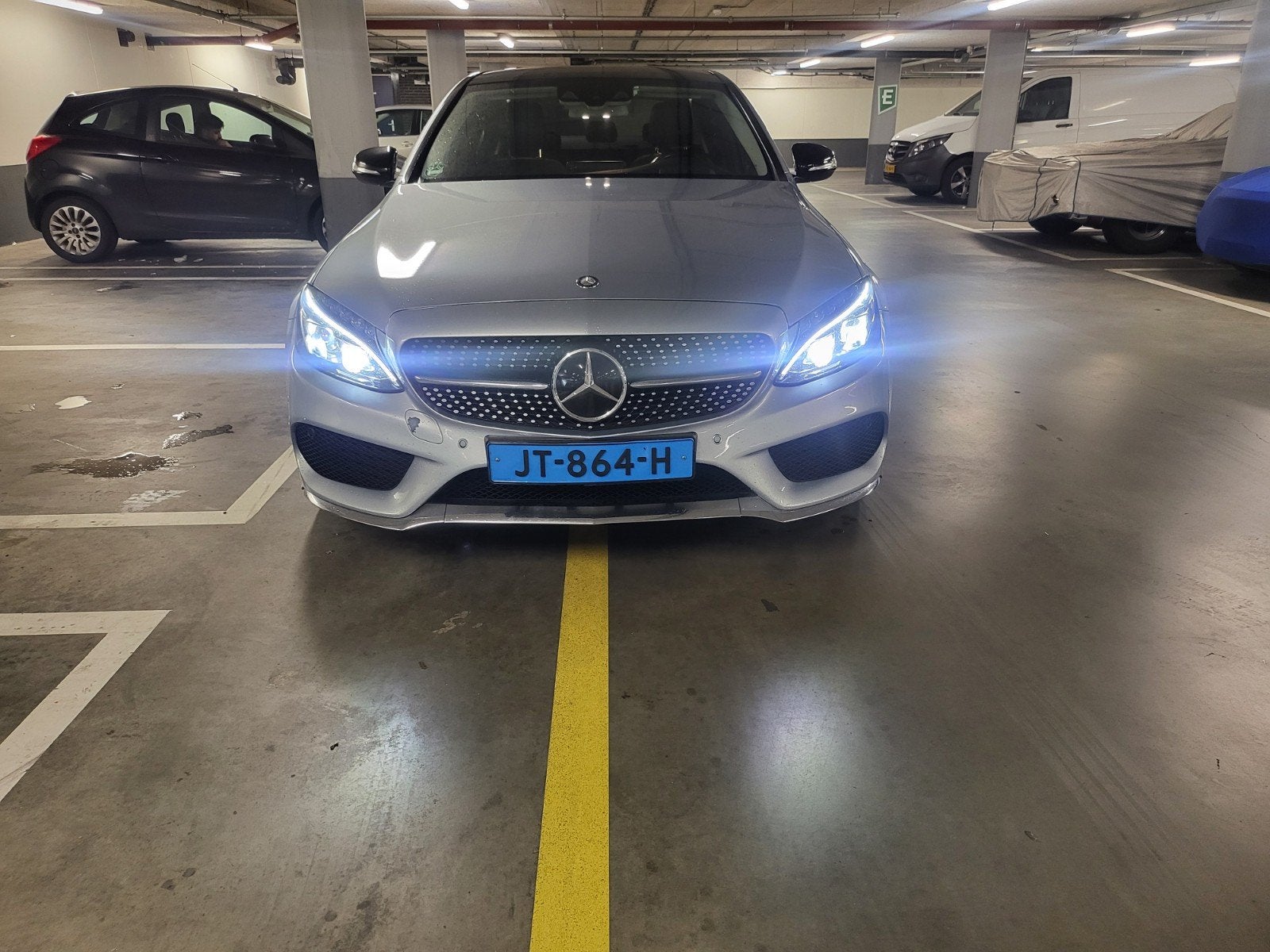 taxi klaar mercedes C class 220d AMG pakket, Auto's, Automaat, Achterwielaandrijving, Euro 6, Leder en Stof