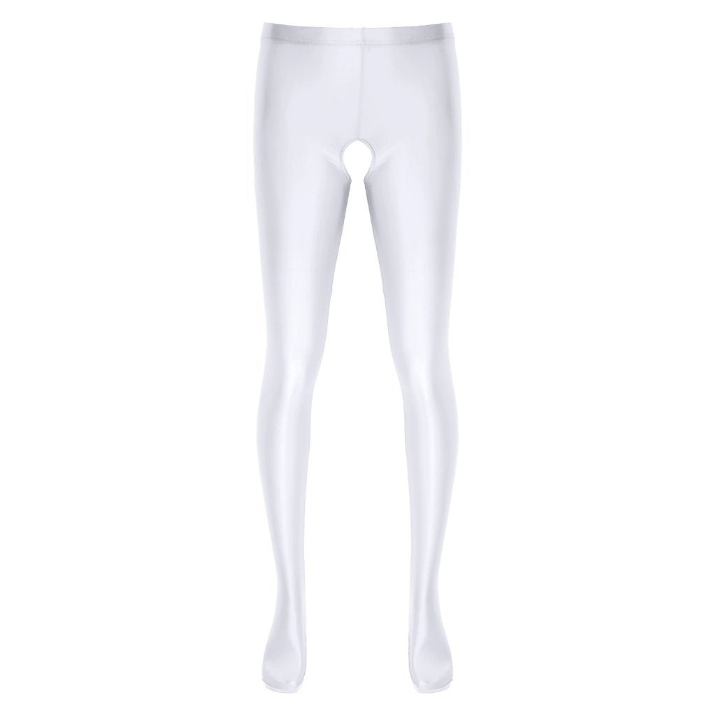 Witte chaps legging / heren dames strakke broek sexy, Verzenden, Nieuw, Overige maten, Wit