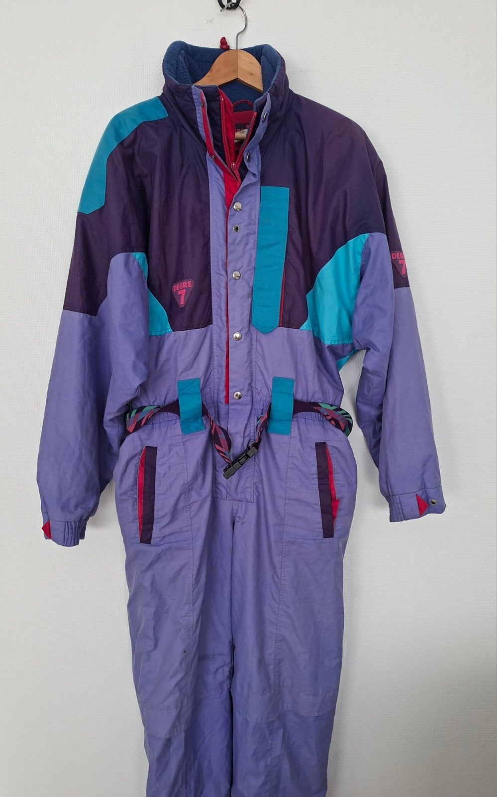 vintage skipak 52/XL retro fout après-ski carnaval klunen, Ophalen of Verzenden, Zo goed als nieuw