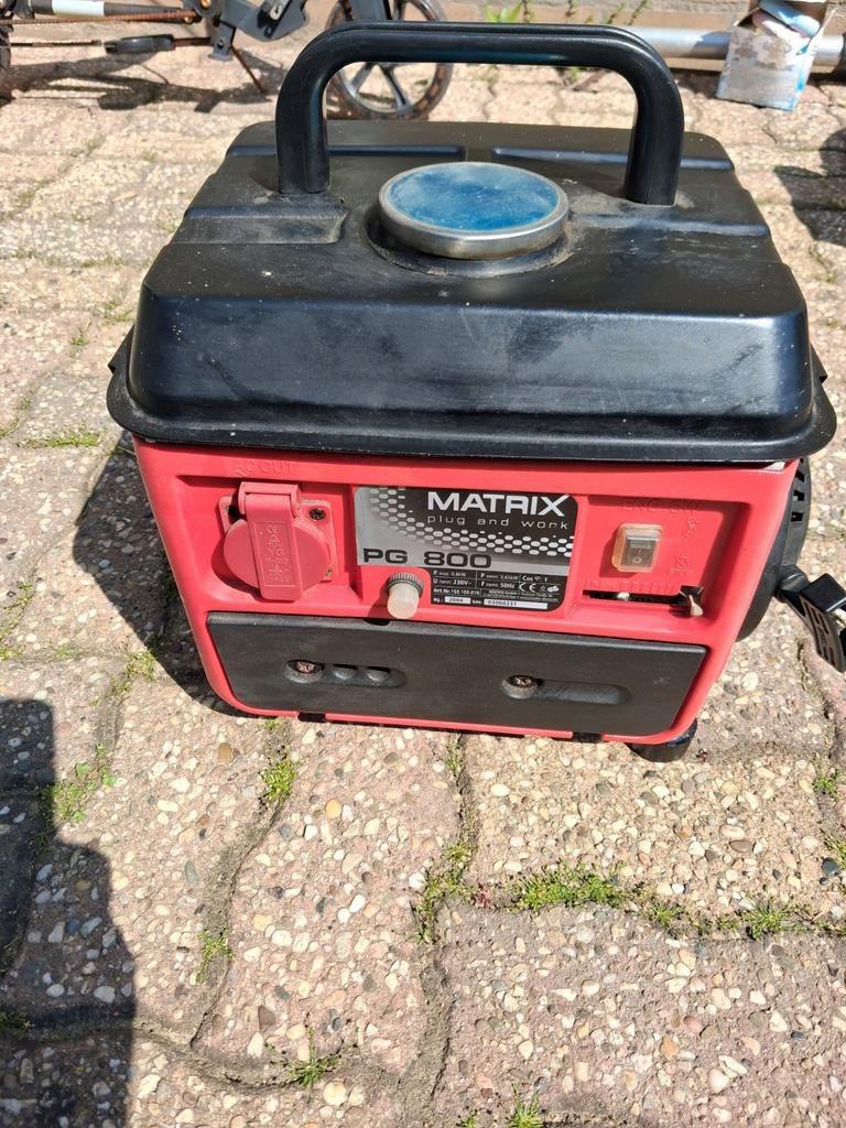 Matrix PG800 Benzine Aggregaat - Loopt niet, Ophalen