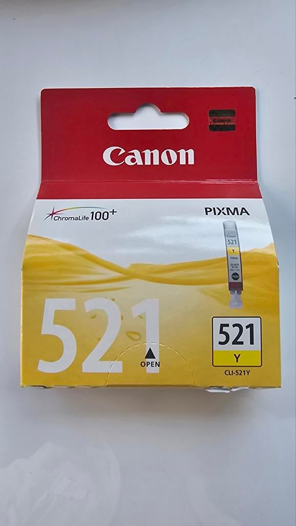 Canon CLI-521Y Gele Inktcartridge - Nieuw in verpakking, Ophalen of Verzenden, Nieuw, Cartridge, Canon