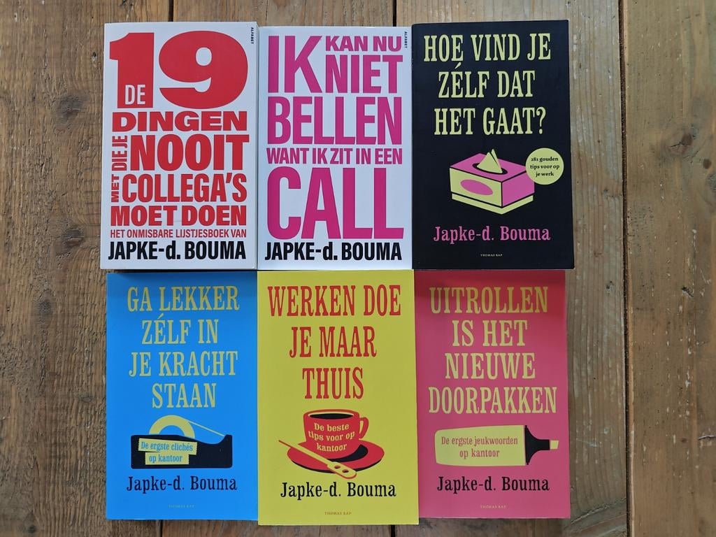 6 Boeken van Japke D. Bouma., Ophalen of Verzenden