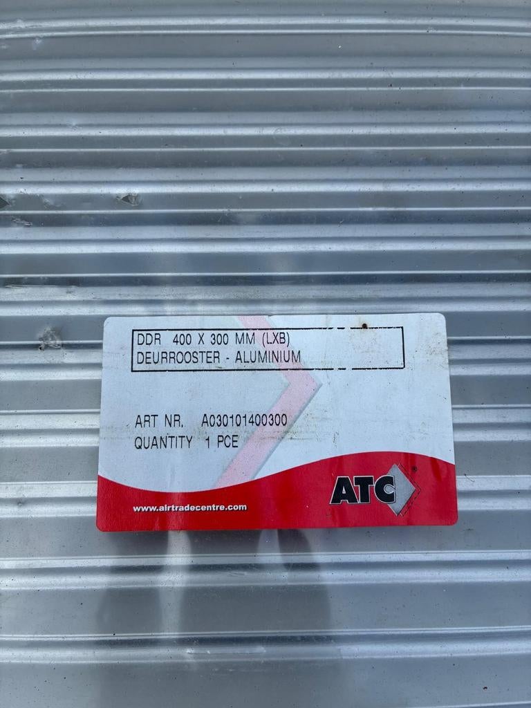 ATC Deurrooster Aluminium 400x300mm Nieuw, Ophalen of Verzenden, Nieuw