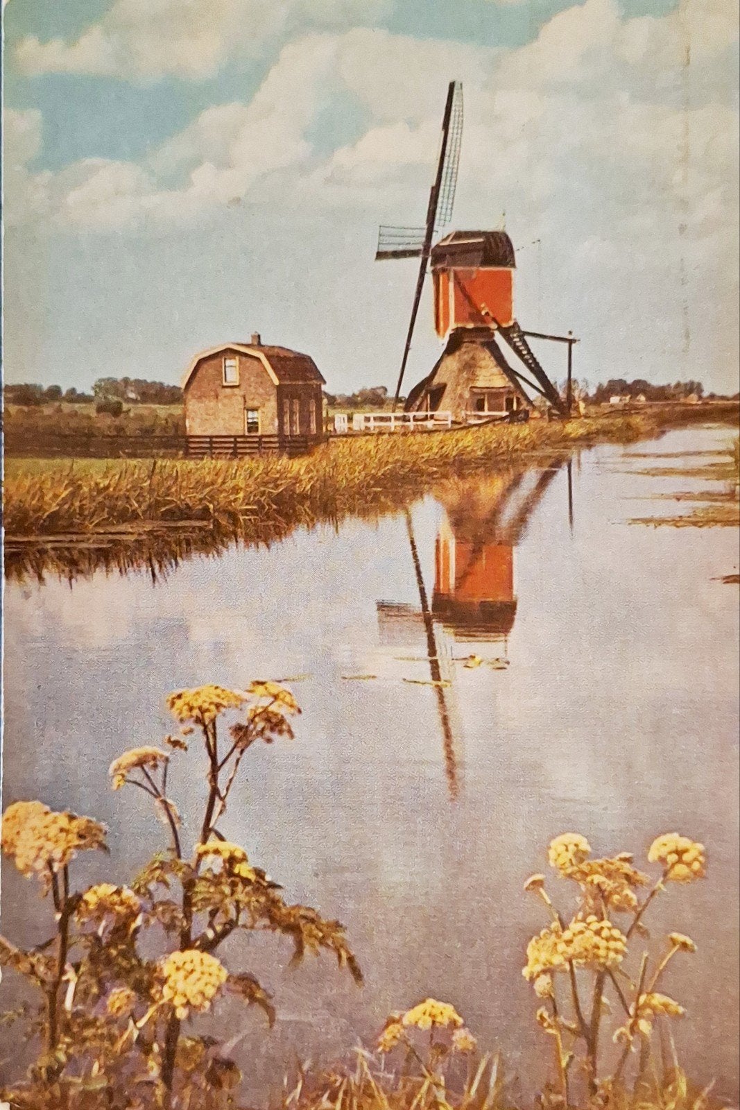 Hazerswoude - Wipwatermolen - 1958, Ophalen of Verzenden, 1940 tot 1960, Gelopen, Zuid-Holland