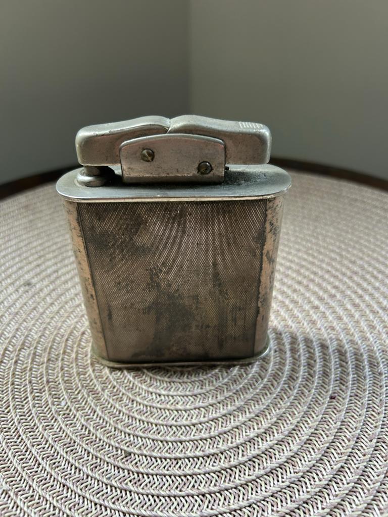 Antieke / Vintage tafelaansteker – Art Deco stijl (ca. 1940), Verzamelen, Rookartikelen, Aanstekers en Luciferdoosjes, Ophalen of Verzenden