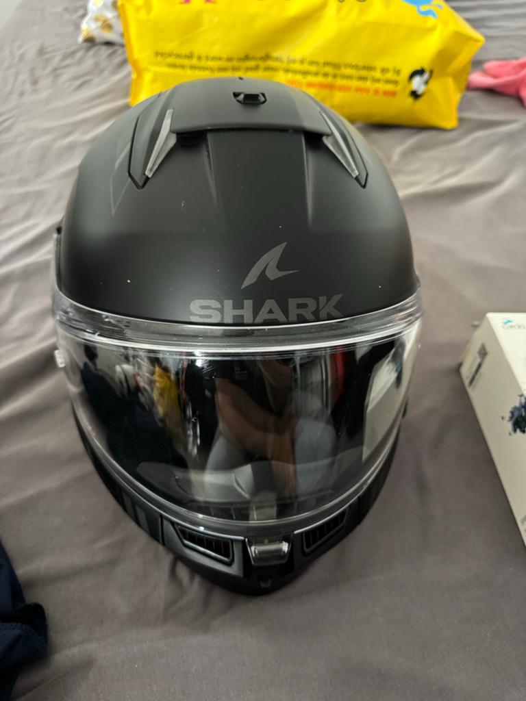 Shark Skwal 3 motorhelm maat XS met Cardo Spirit HD, Motoren, Ophalen, XS, Heren, Shark