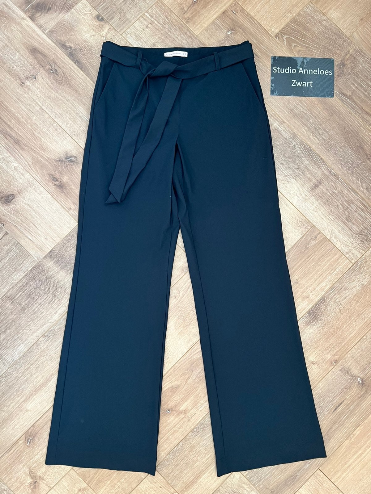 Studio anneloes marilyn broek M zwart travelstof, Maat 38/40 (M), Zwart, Ophalen of Verzenden, Zo goed als nieuw