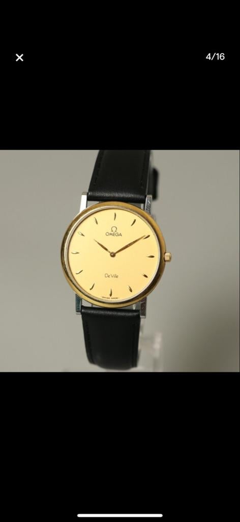 Omega De Ville Polshorloge - Klassiek en Elegant, Overige merken, Leer, Polshorloge, Ophalen of Verzenden