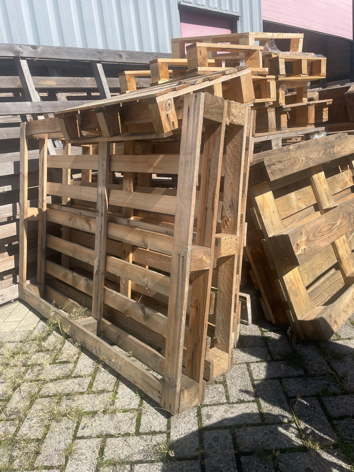 Gebruikte houten pallets - Diverse maten, Ophalen, Gebruikt, 50 mm of meer, Pallet