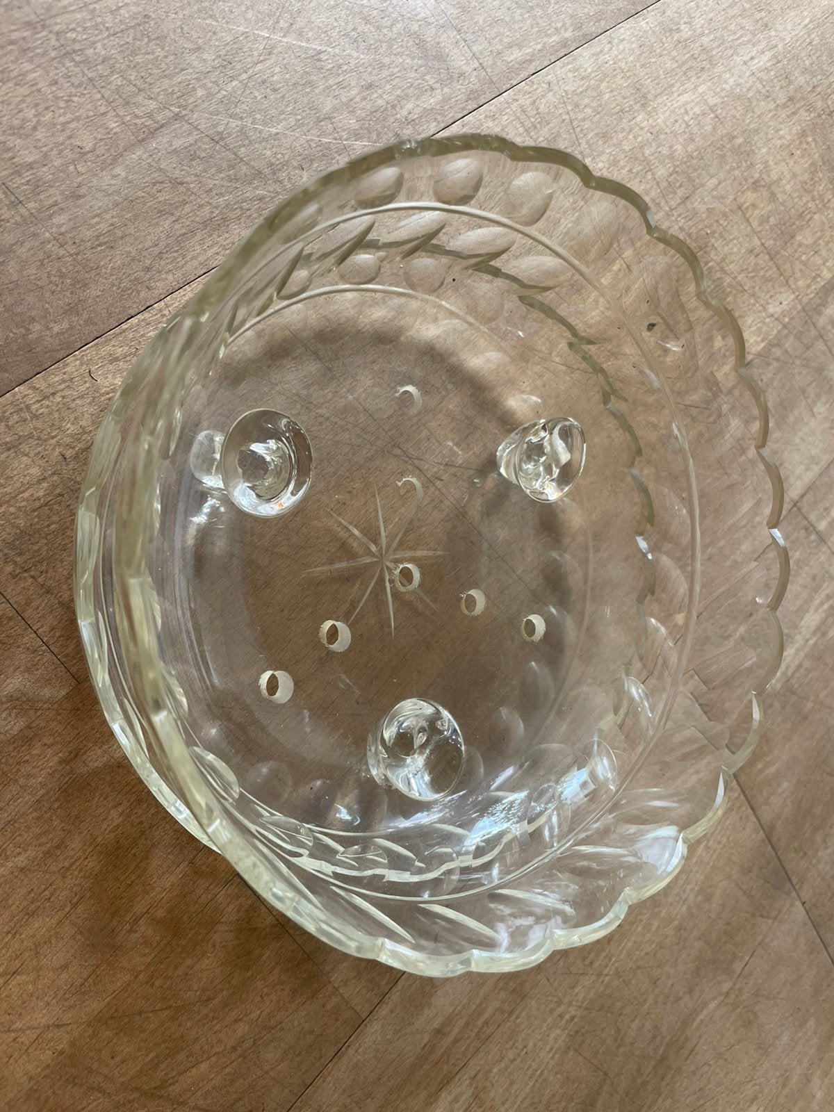 Glazen mand voor zacht fruit, Antiek en Kunst, Ophalen of Verzenden