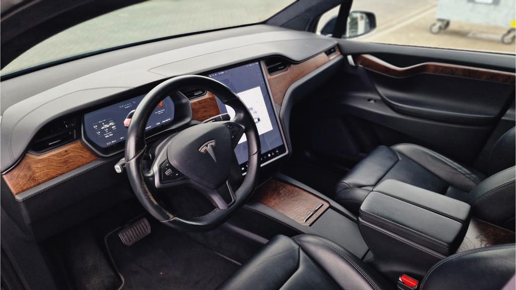 Tesla Model X 100D |TREKHAAK|STOELVW|CARPLAY|BTW|€ 0,35 -, Auto's, Tesla, Model X, Gebruikt, Zwart, 2433 kg
