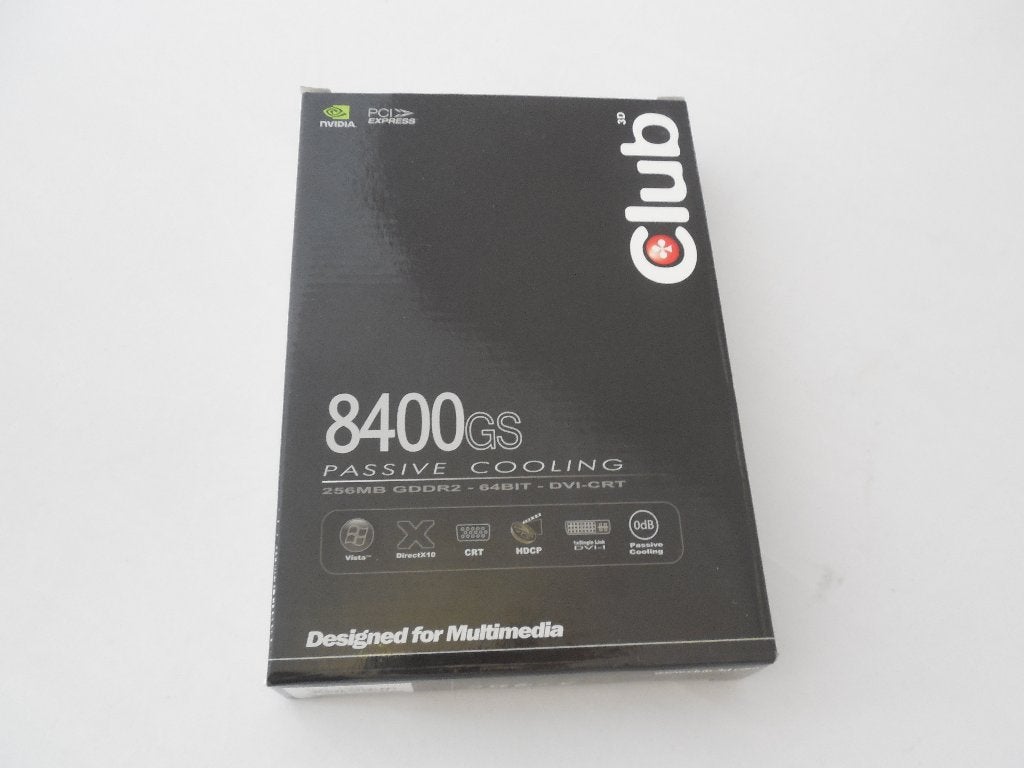 CLUB 3D NVIDIA 8400 GS 256MB Passive, PCIe CGNX-GS846, Computers en Software, Ophalen of Verzenden, Gebruikt