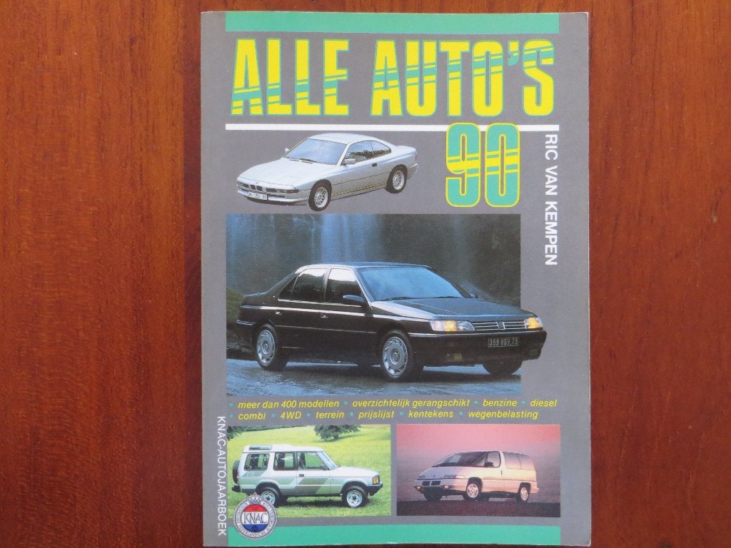 KNAC-Autojaarboek: Alle Auto’s 1990, Ophalen of Verzenden, Nieuw, Algemeen