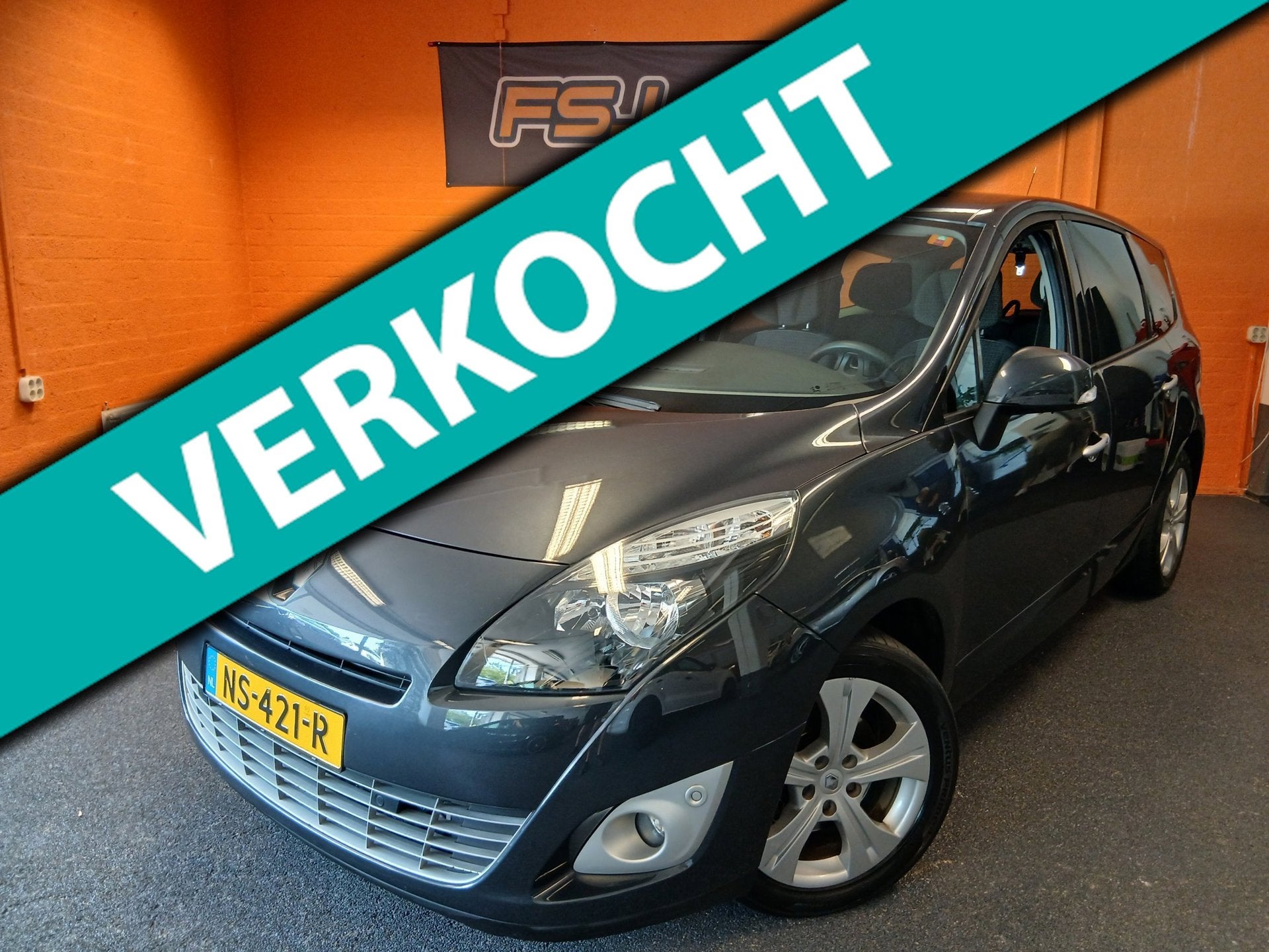 Renault Grand Scénic 2.0 / AUTOMAAT / DYNAMIQUE / AIRCO!, Auto's, Renault, Parkeersensor, Stof, Gebruikt, Zwart