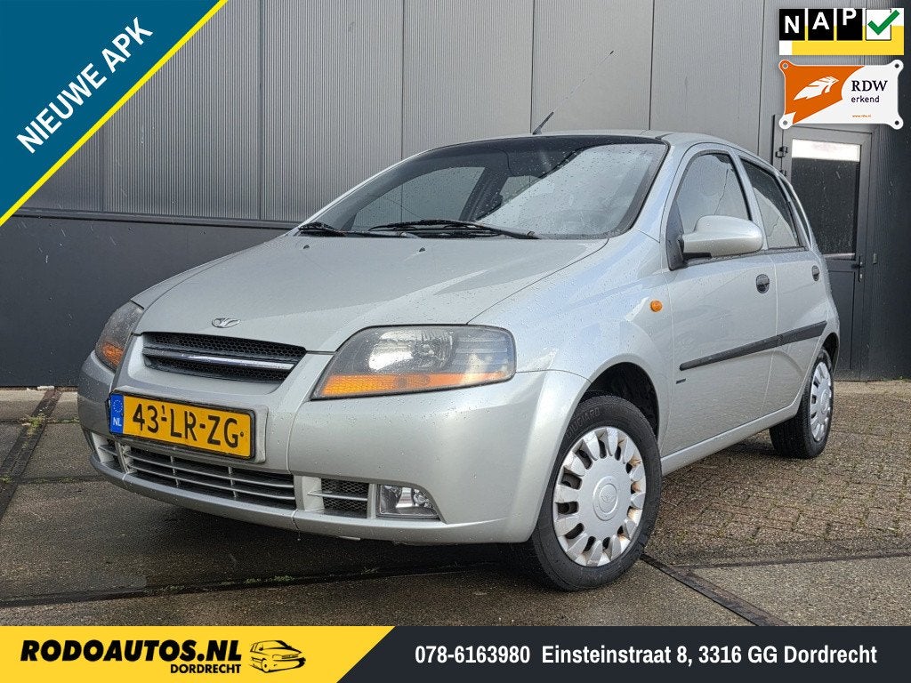 Chevrolet Kalos 1.4 Class 5-Drs Airco Nw Distr. Nw APK ✅, 13 km/l, 4 cilinders, Kalos, Origineel Nederlands