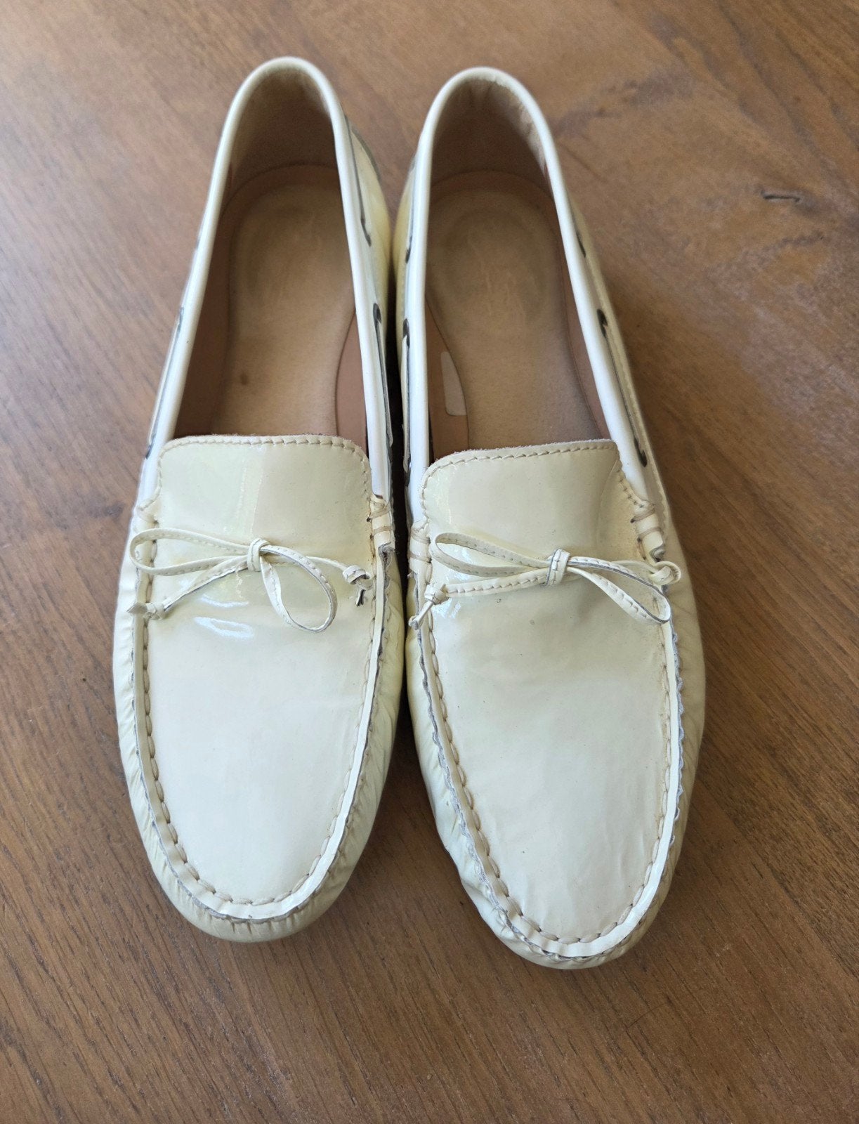 Sioux Instappers Dames - Crème Lakleer - Maat 39.5, Kleding | Dames, Schoenen, Sioux, Ophalen of Verzenden, Gedragen, Instappers