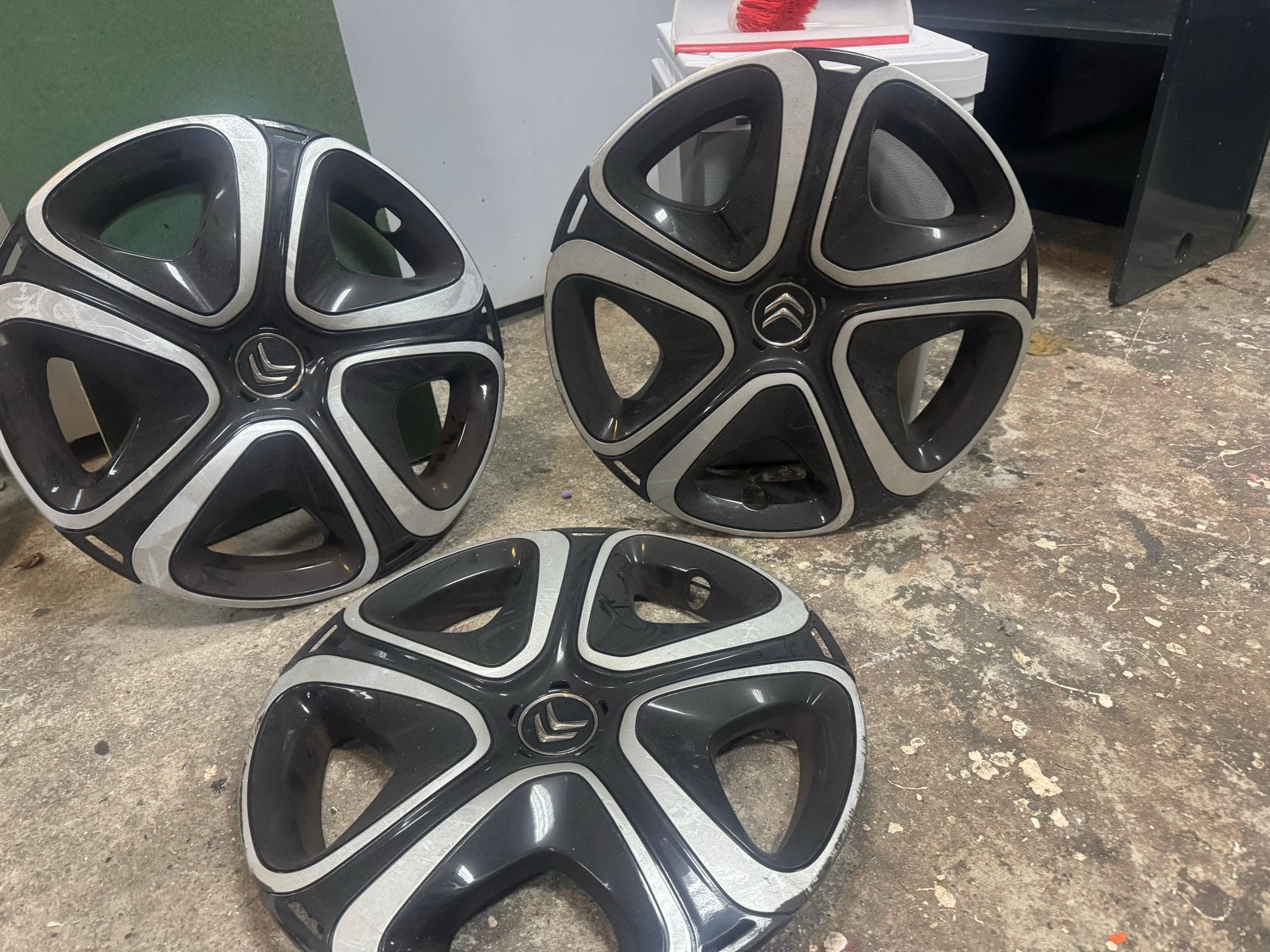 3x Citroën wieldoppen - Gebruikt, Ophalen of Verzenden, Gebruikt