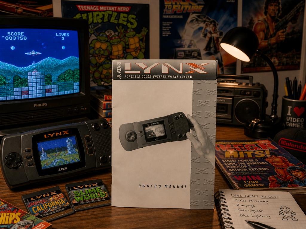 Handleiding - Atari Lynx - Engels, Spelcomputers en Games, Spelcomputers | Atari, Ophalen of Verzenden, Gebruikt, Zonder controller