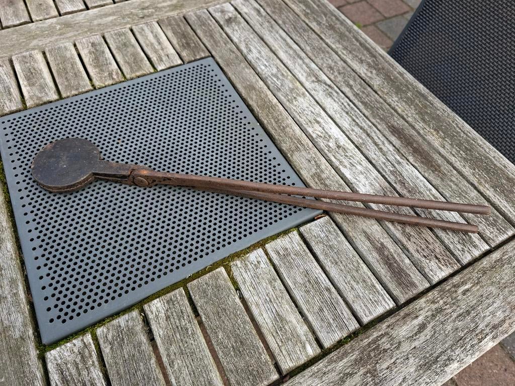 Antieke wafelijzer, Antiek en Kunst, Ophalen of Verzenden