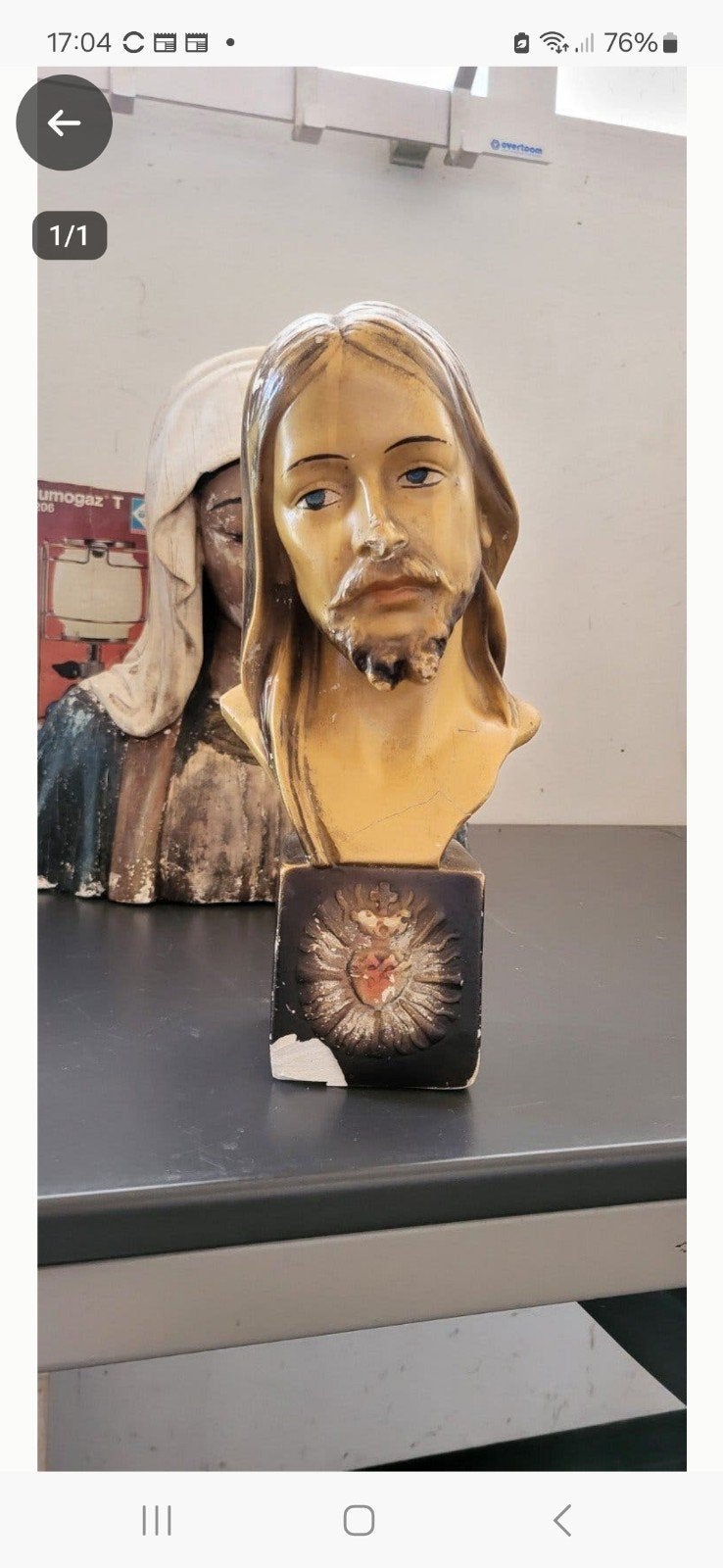 Buste beeld jezus, Ophalen, Gips, Buste, Religie