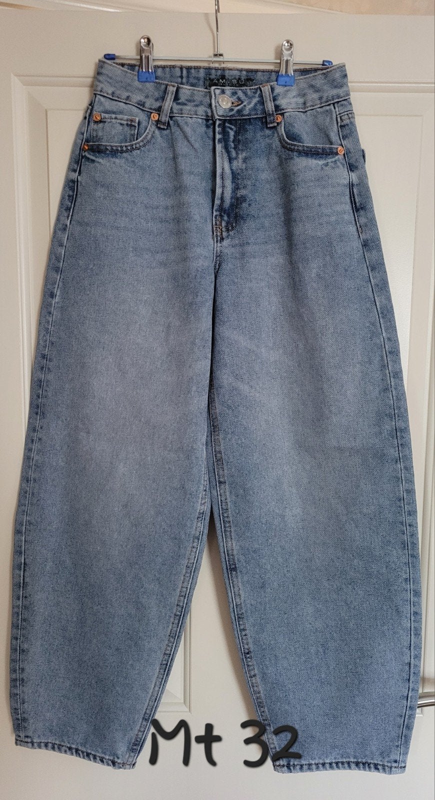 Wideleg jeans maat 32, Blauw, Ophalen of Verzenden, Zo goed als nieuw, W30 - W32 (confectie 38/40)