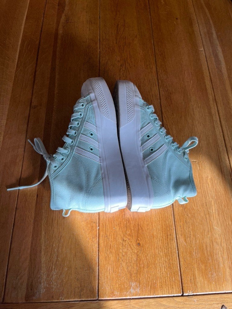 Mintgroene canvas Adidas bold sneakers, maat 38,5, Groen, Verzenden, Adidas, Sneakers of Gympen