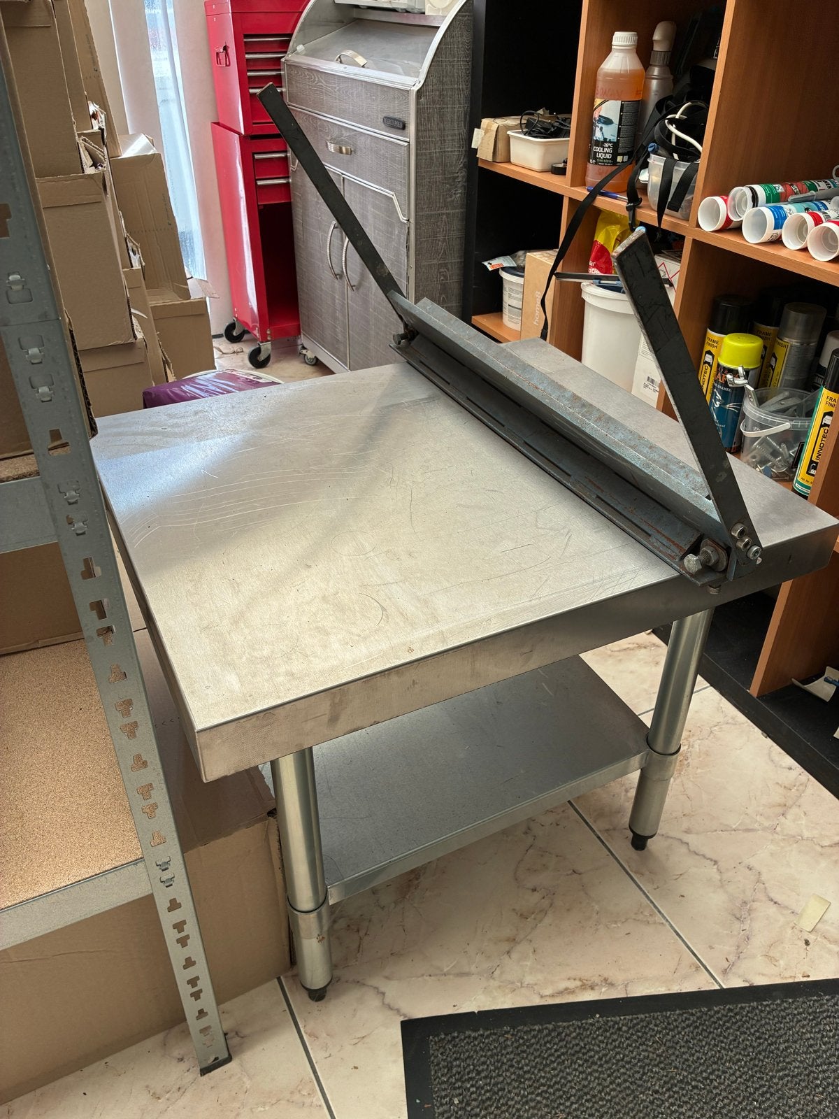 Tafel schaarzaag en afkortzaag, Doe-het-zelf en Verbouw, Ophalen of Verzenden, Gebruikt, Afkortzaag