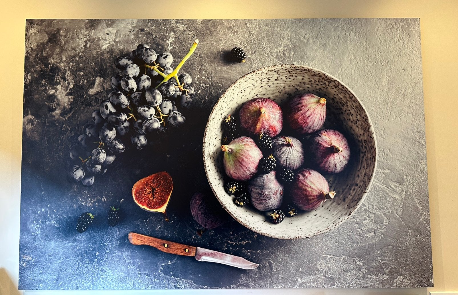 Kunstwerk foto eten, Ophalen