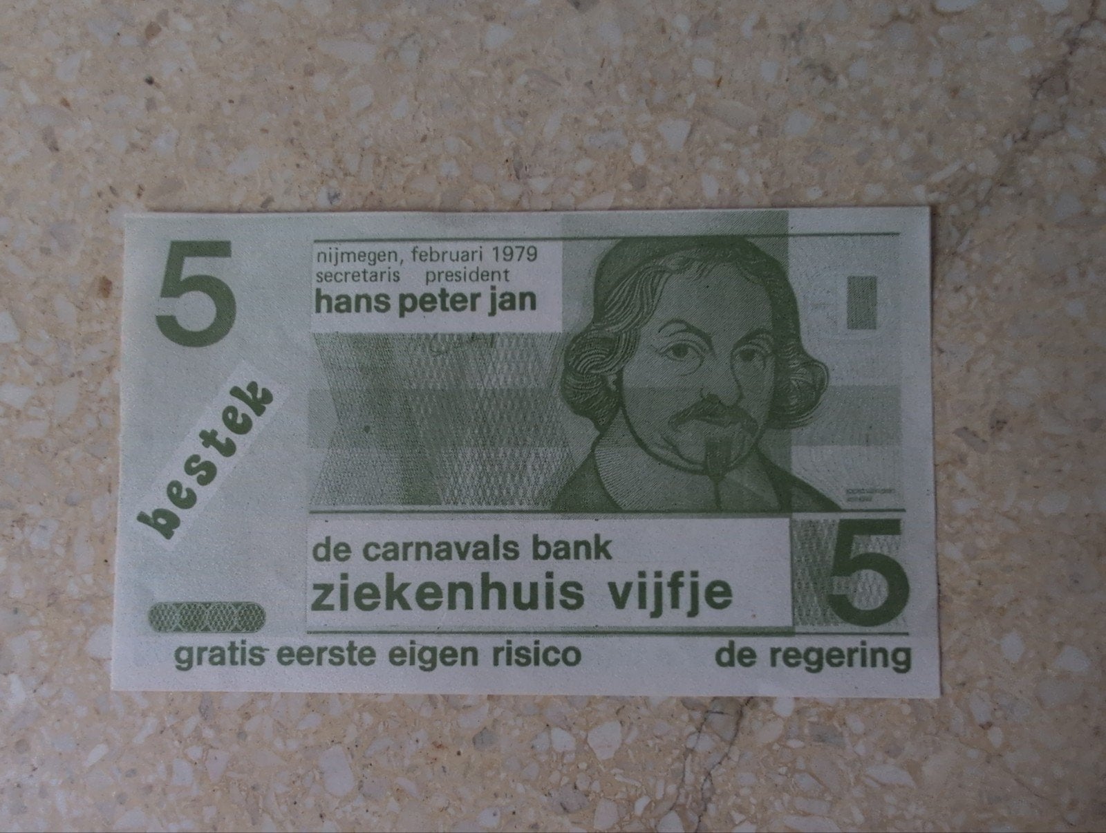 Ziekenhuis vijfje, carnaval, Ophalen of Verzenden