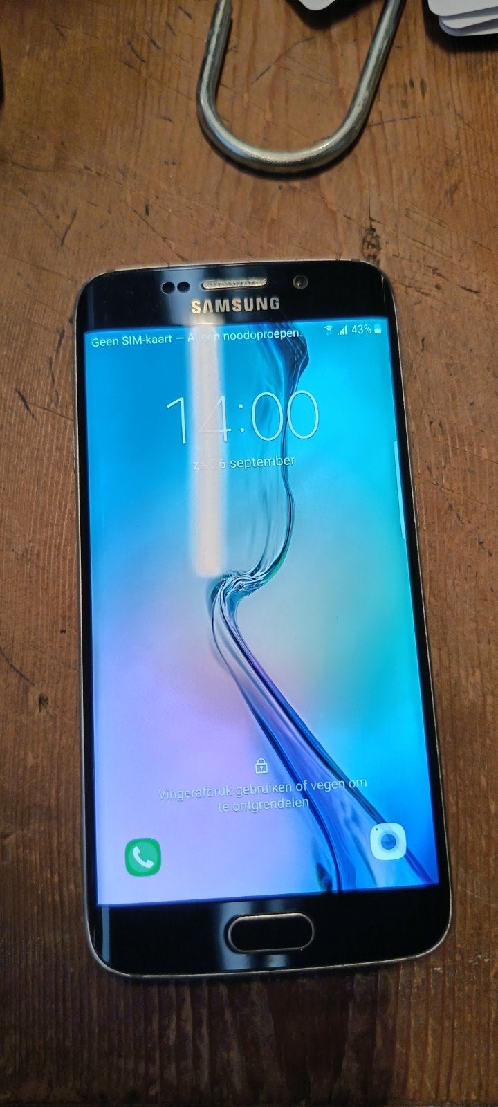 Samsung Galaxy S6 Edge Z.G.A.N, Ophalen, Zwart, Zo goed als nieuw, Galaxy S2 t/m S9
