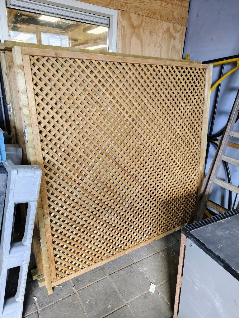 trellis tuinscherm schutting, Ophalen, 1 tot 2 meter, Minder dan 3 meter, Zo goed als nieuw