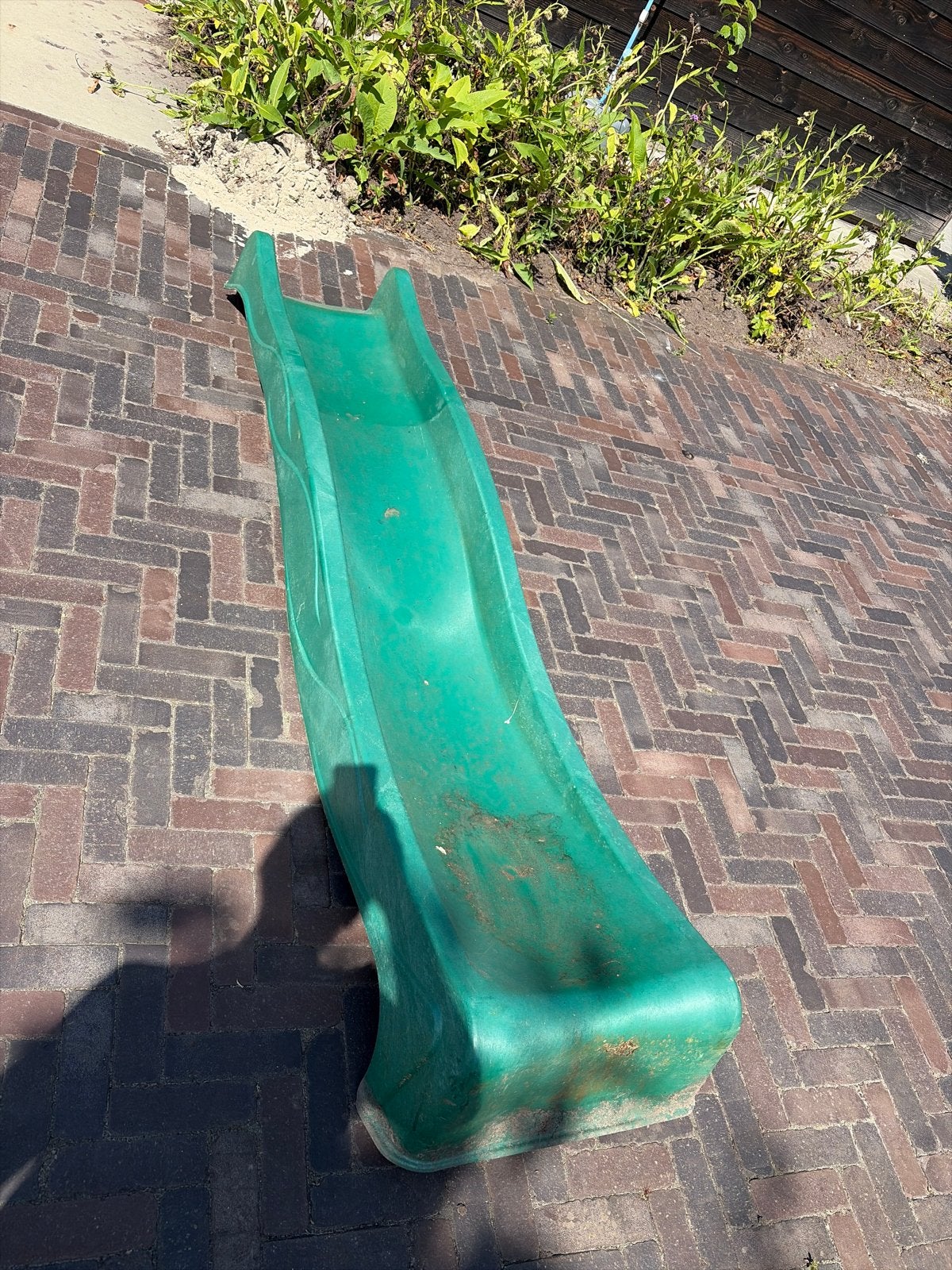 Glijbaan 220cm - Groen, Ophalen, Gebruikt, Glijbaan