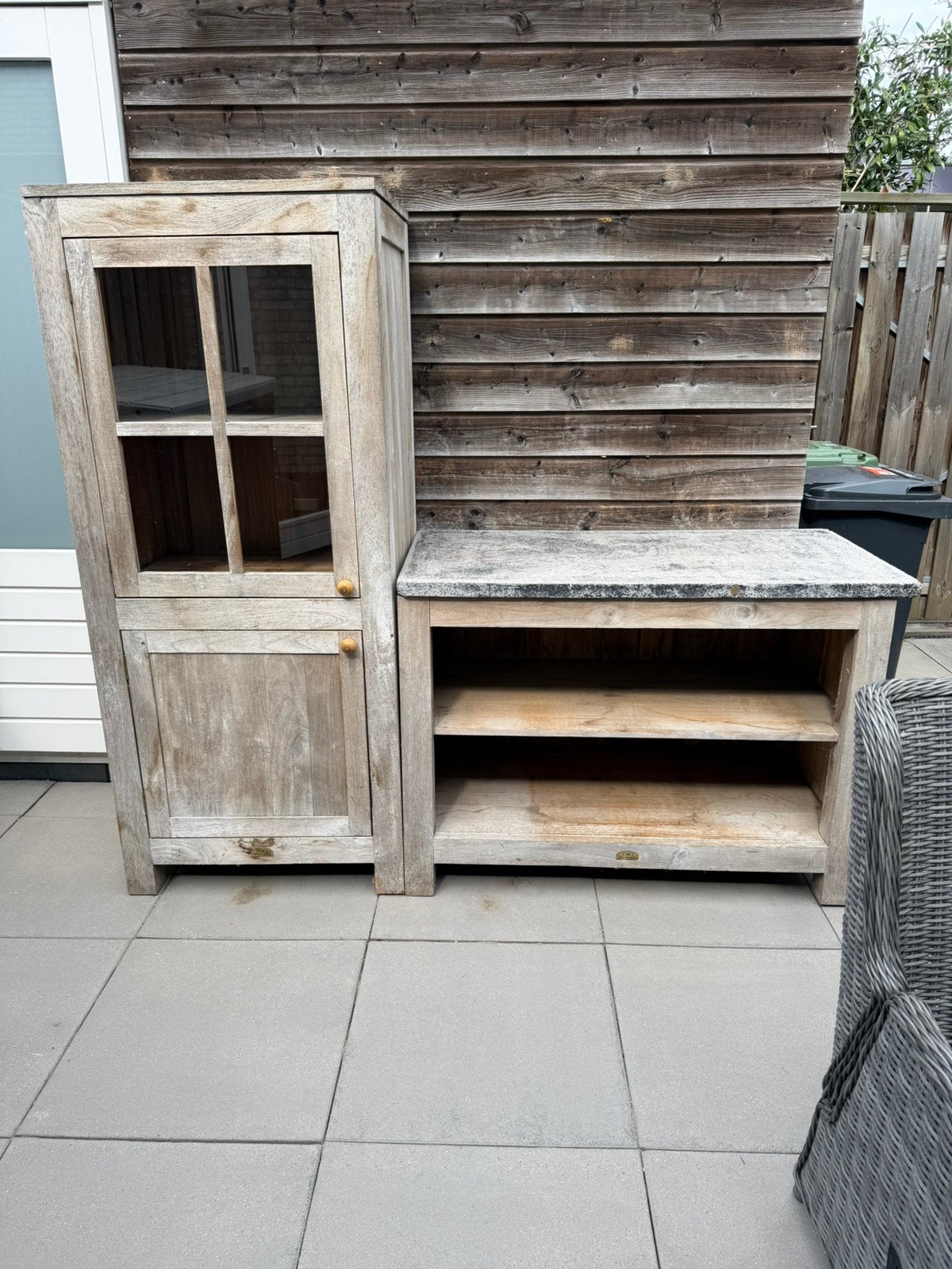 Buiten kasten, Ophalen, Zo goed als nieuw, Hout, Overige typen