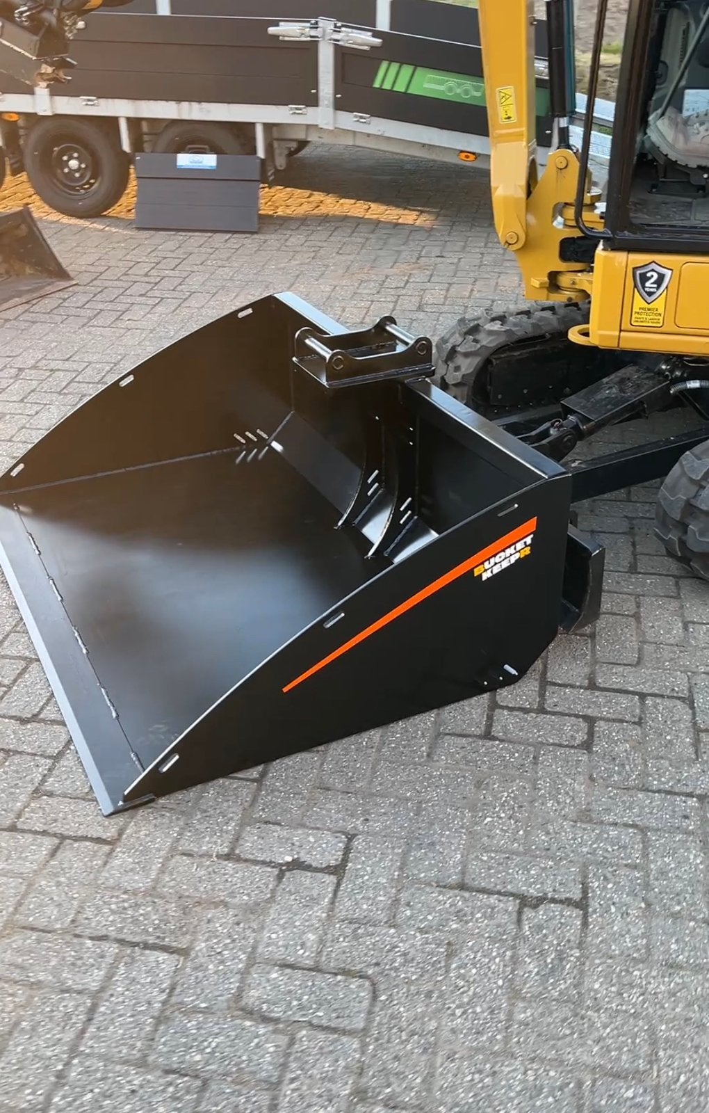 Bakkendrager transportbak minigraver bakkenrek 1 tot 10 ton, Ophalen