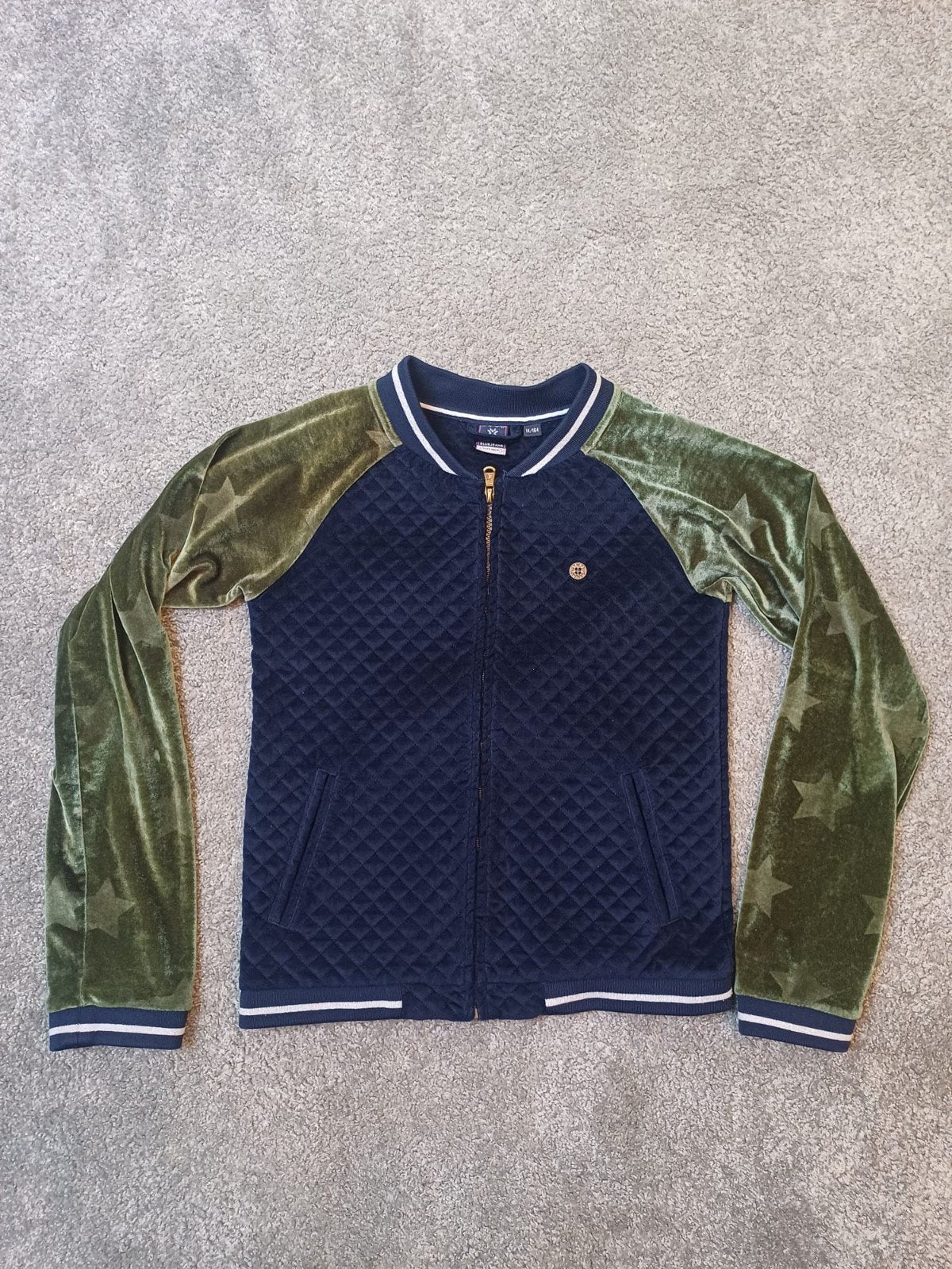 Vest Indian blue jeans fluwelen stof, Ophalen of Verzenden, Zo goed als nieuw, Jongen, Trui of Vest