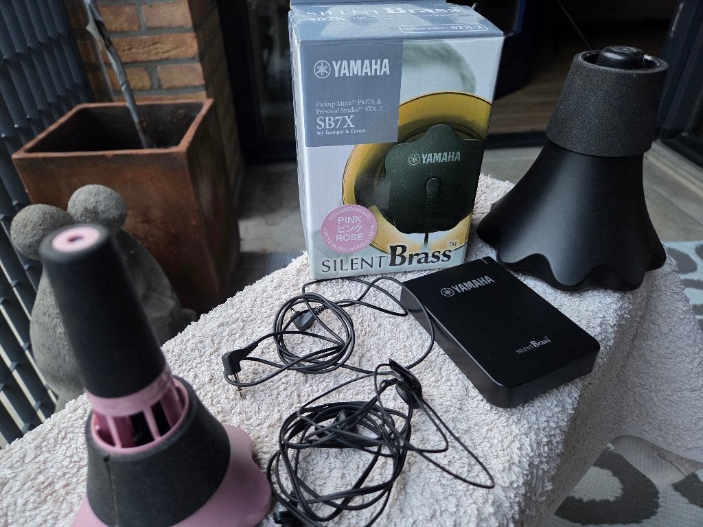 Yamaha silent brass cornet/ trompet en bugel, Ophalen of Verzenden, Zo goed als nieuw, Overige typen