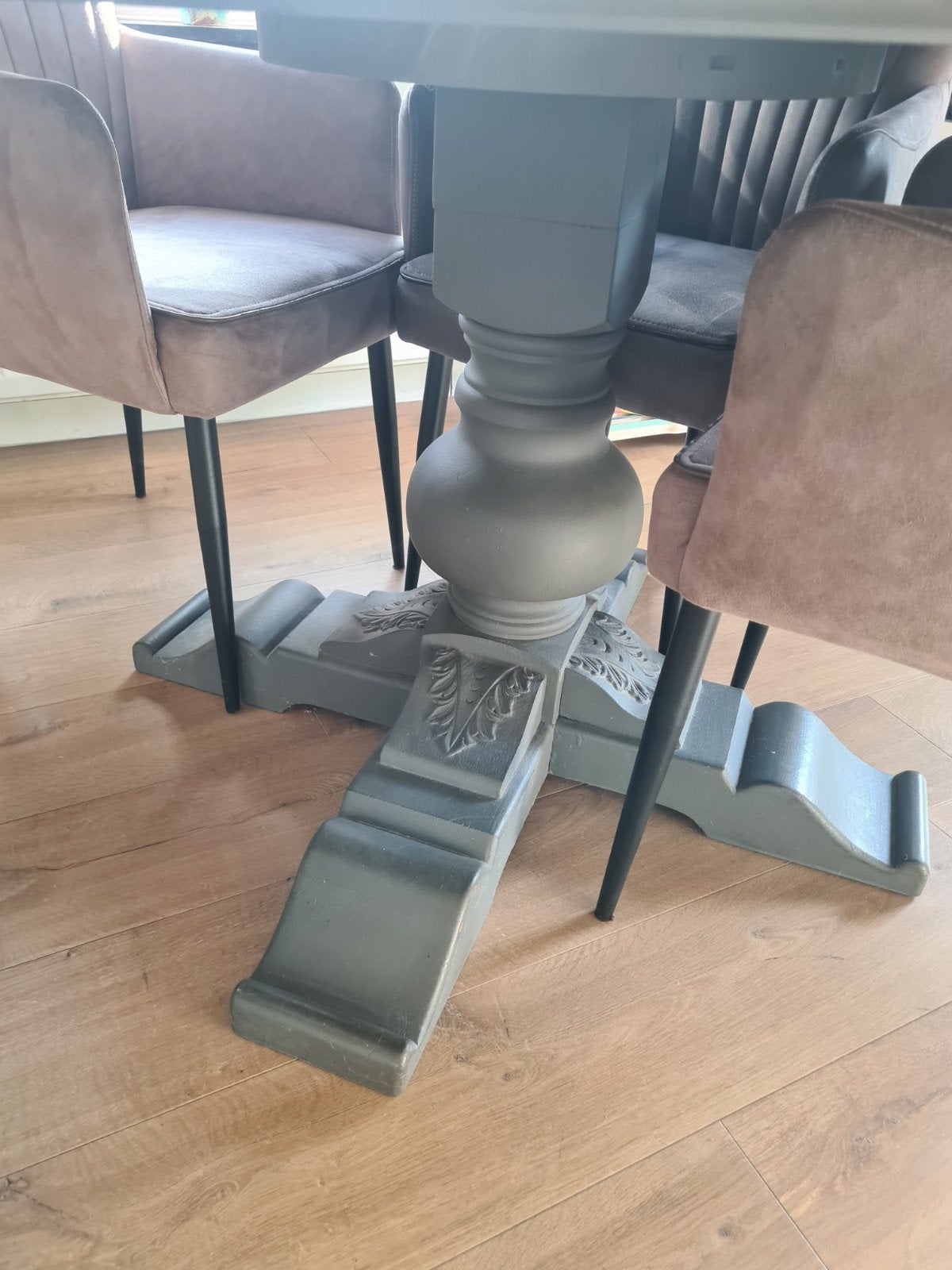 Ronde landelijke eettafel, Ophalen, Gebruikt, Klassiek, Rond