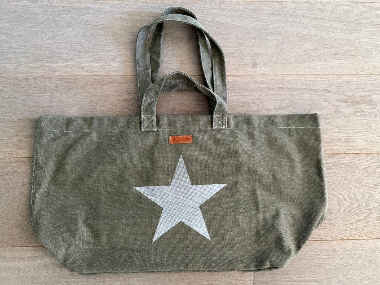 groene shopper/reistas 75x40 cm RALPH BOYER, 30 cm of meer, Ophalen of Verzenden, Zo goed als nieuw, 60 tot 80 cm