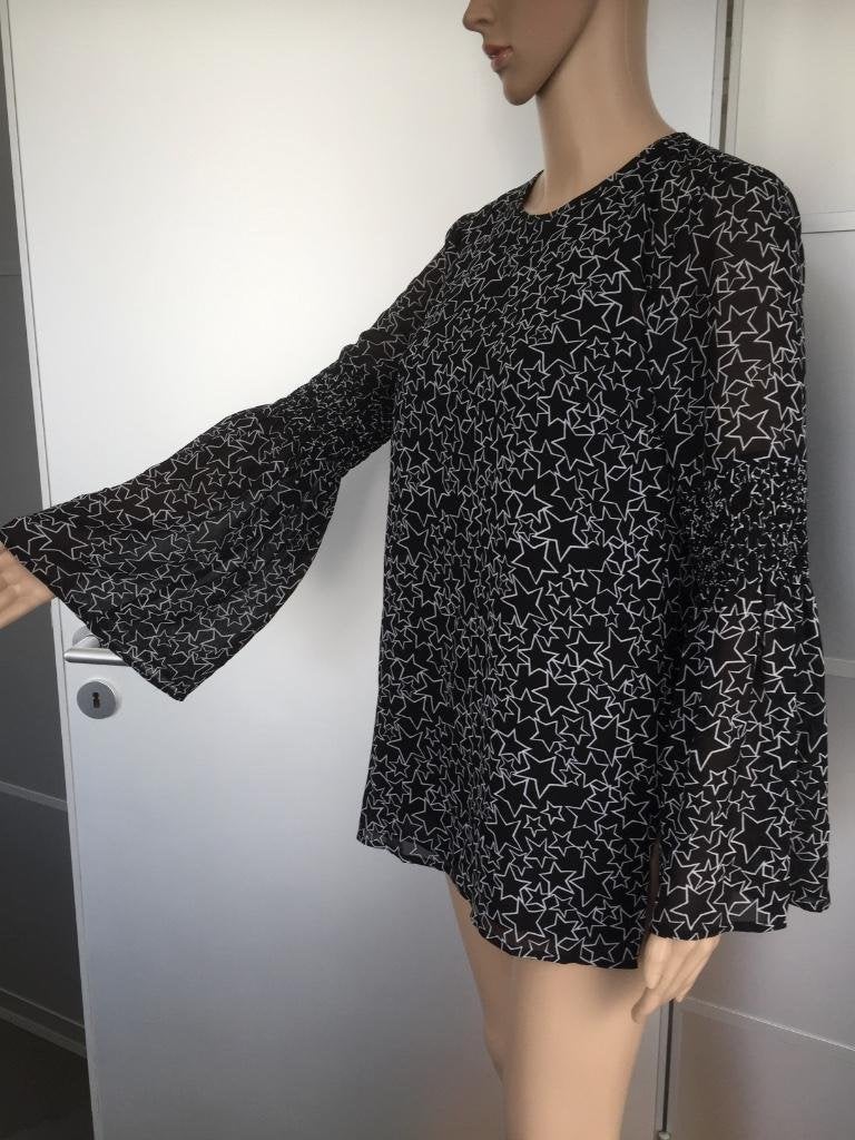 D403 Michael Kors Maat XS/S=34/36 tuniek blouse zwart/wit, Kleding | Dames, Michael Kors, Zwart, Ophalen of Verzenden, Zo goed als nieuw
