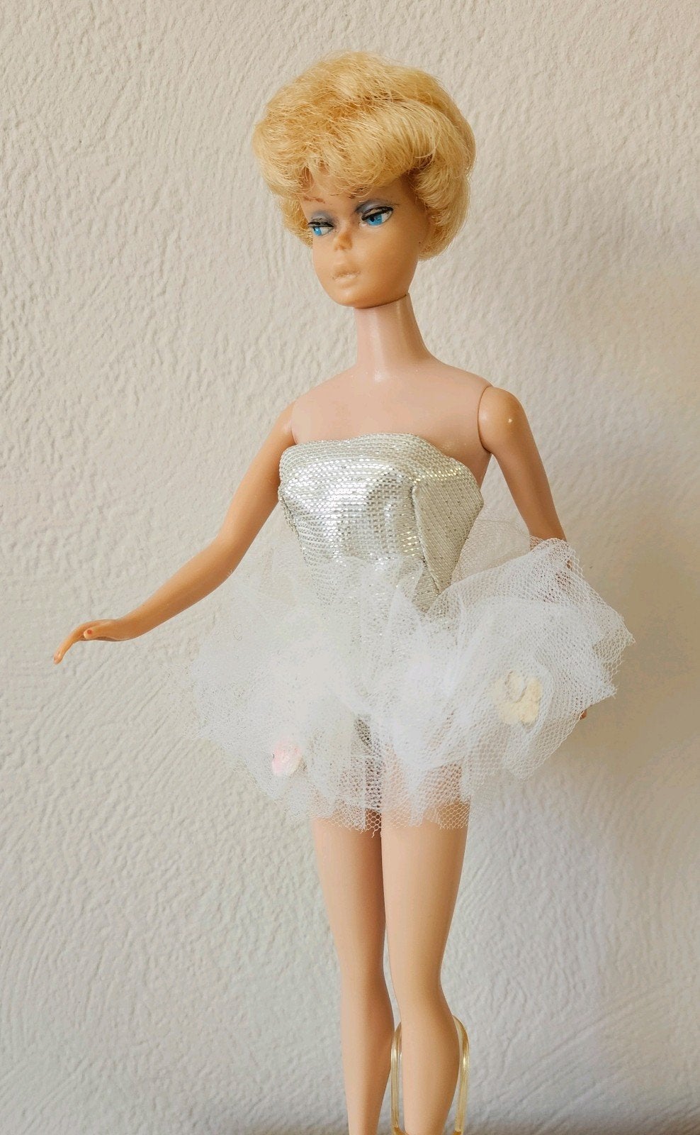 Vintage Barbie outfit Tulle Barbie Ballerina 1961/65 #989, Ophalen of Verzenden, Kleertjes