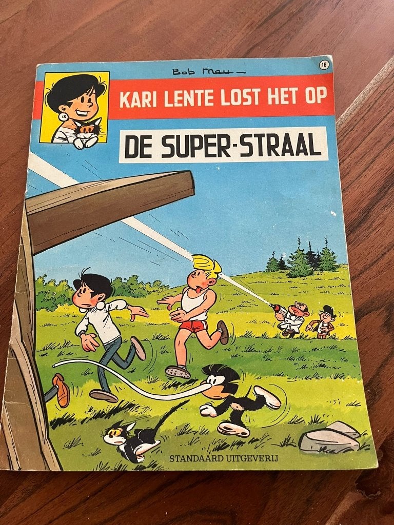 KARI LENTE 16 DE SUPER-STRAAL 1E DRUK 1968, Eén stripboek, Ophalen of Verzenden, Zo goed als nieuw