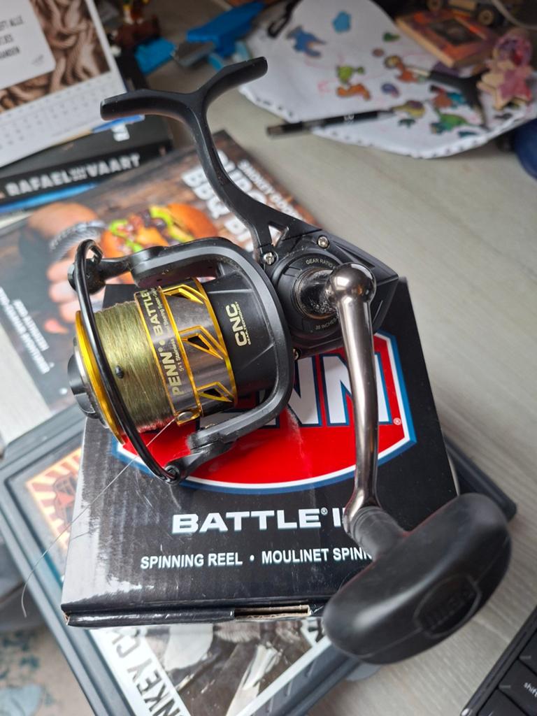 Penn Battle III 3000, Ophalen of Verzenden, Zo goed als nieuw, Molen