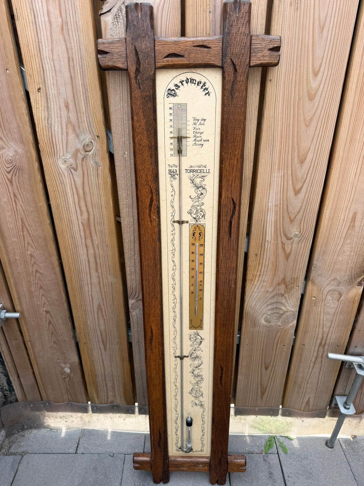TORRICELLI BAROMETER vintage, Ophalen of Verzenden, Zo goed als nieuw
